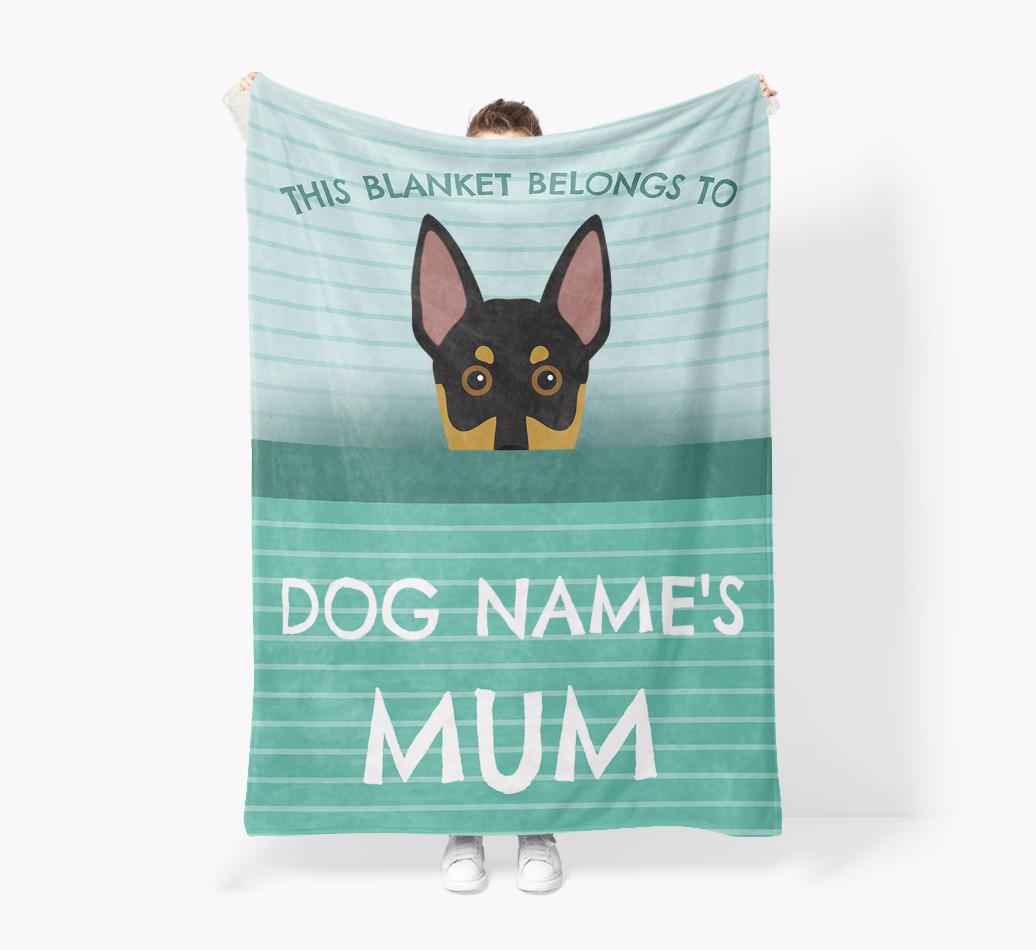 'This Blanket Belongs To...' - Personalized {breedFullName} Blanket: Premium Sherpa Fleece