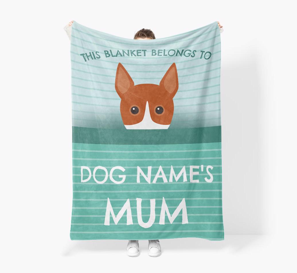 'This Blanket Belongs To...' - Personalized {breedFullName} Blanket: Premium Sherpa Fleece