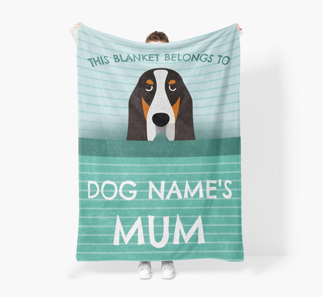 'This Blanket Belongs To...' - Personalized {breedFullName} Blanket: Premium Sherpa Fleece