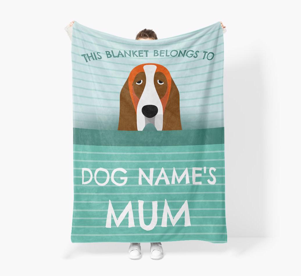'This Blanket Belongs To...' - Personalized {breedFullName} Blanket: Premium Sherpa Fleece