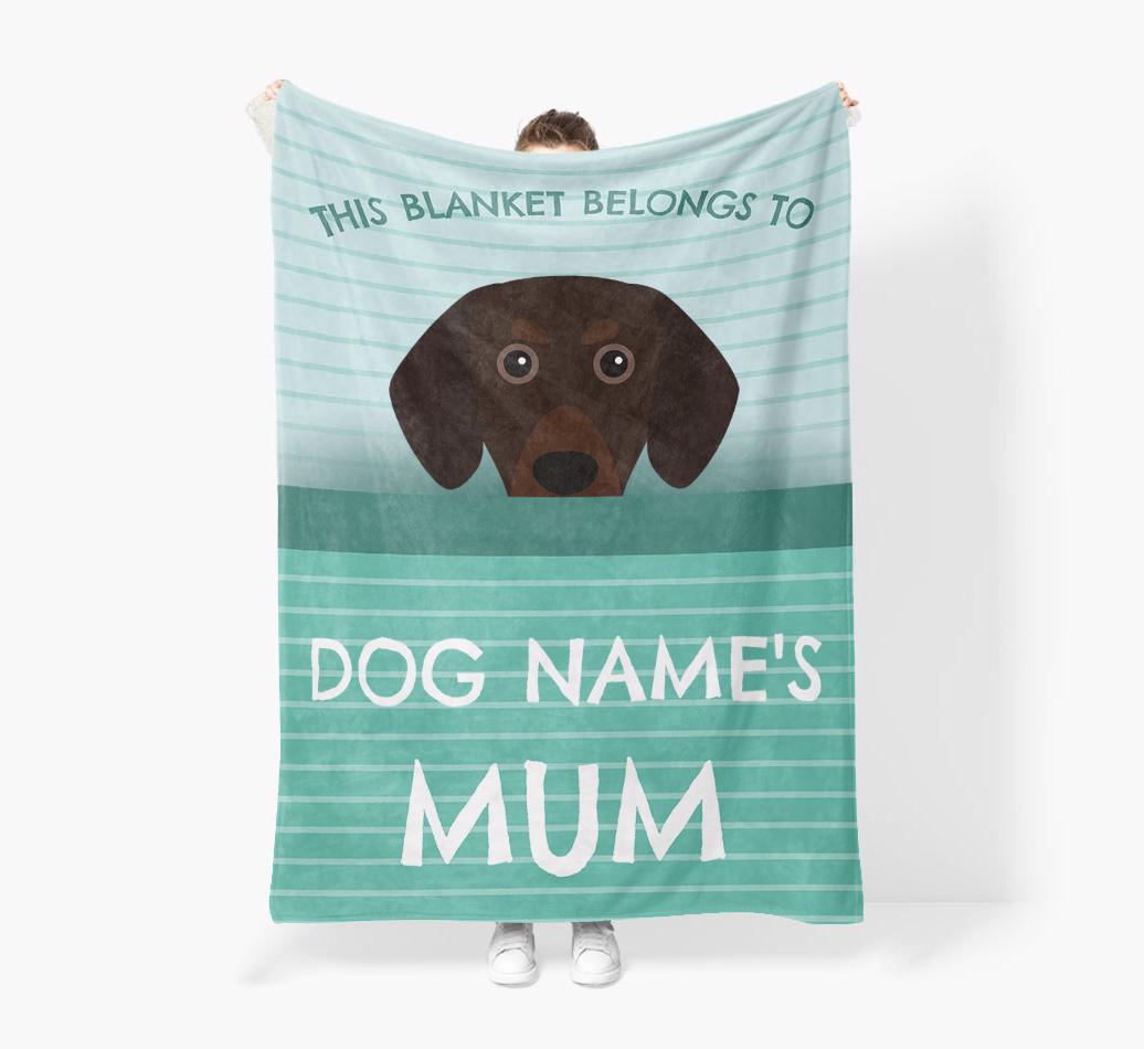 'This Blanket Belongs To...' - Personalized {breedFullName} Blanket: Premium Sherpa Fleece