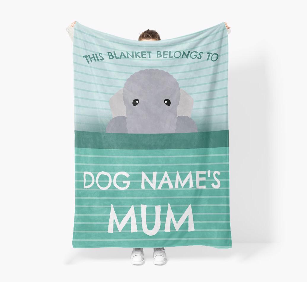 'This Blanket Belongs To...' - Personalized {breedFullName} Blanket: Premium Sherpa Fleece