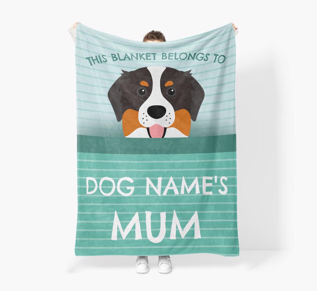 'This Blanket Belongs To...' - Personalized {breedFullName} Blanket: Premium Sherpa Fleece