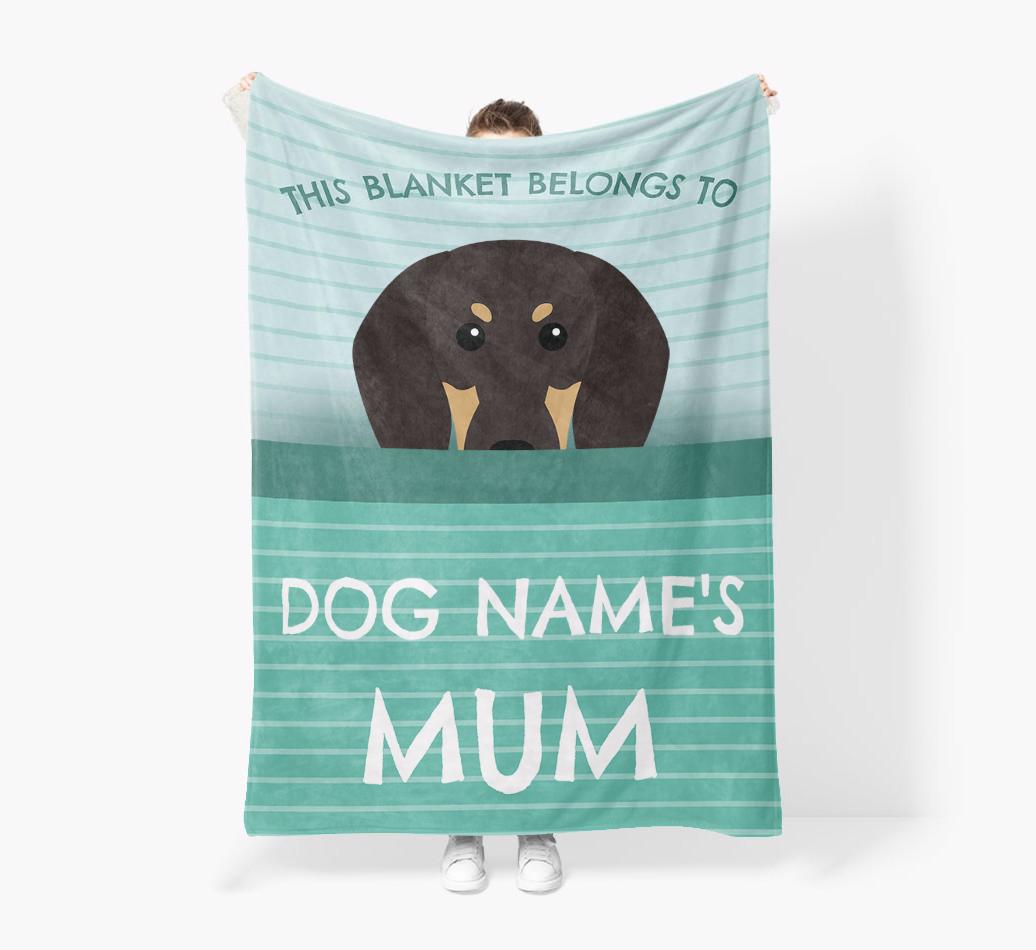 'This Blanket Belongs To...' - Personalized {breedFullName} Blanket: Premium Sherpa Fleece