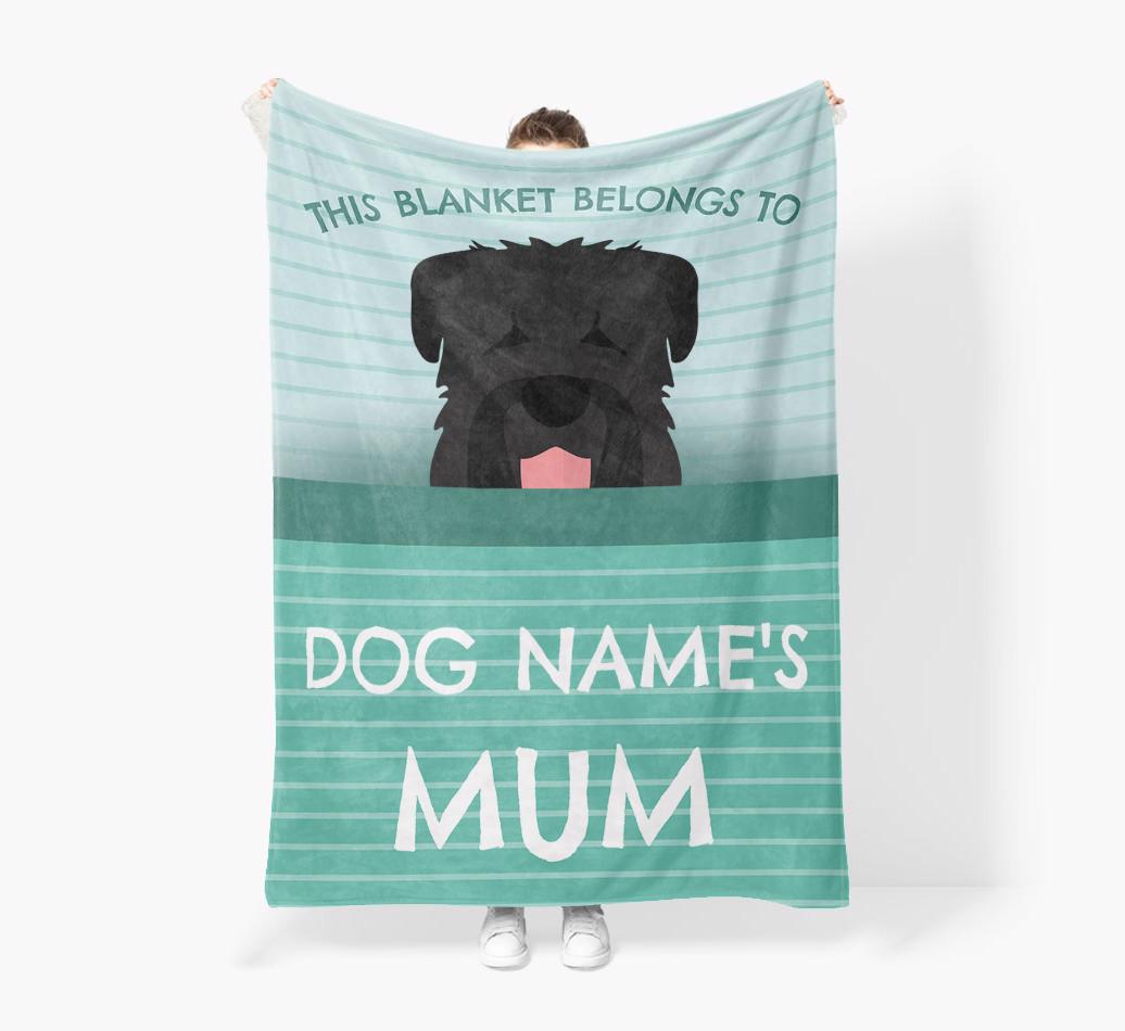 'This Blanket Belongs To...' - Personalized {breedFullName} Blanket: Premium Sherpa Fleece