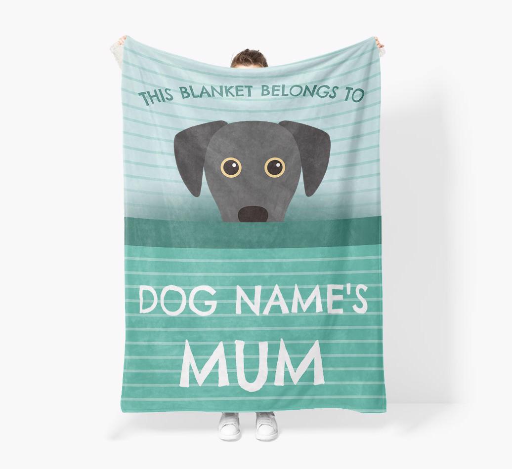 'This Blanket Belongs To...' - Personalized {breedFullName} Blanket: Premium Sherpa Fleece