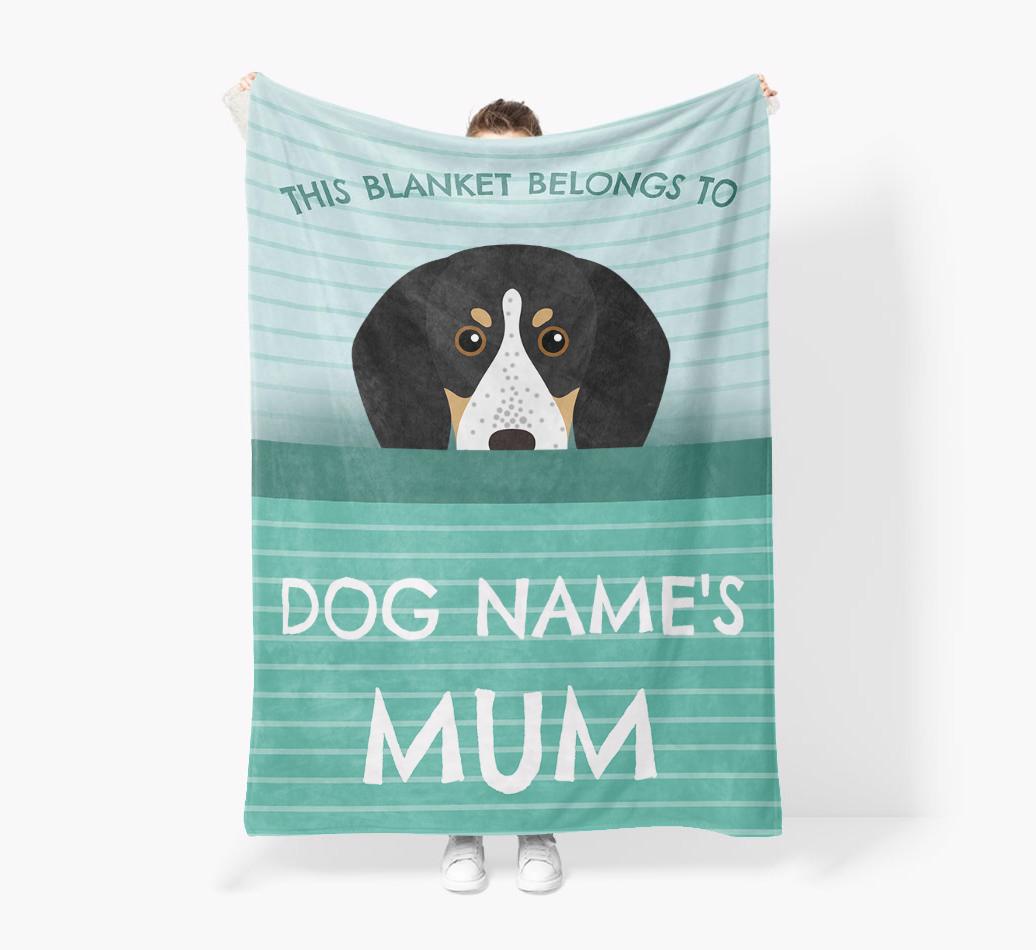 'This Blanket Belongs To...' - Personalized {breedFullName} Blanket: Premium Sherpa Fleece