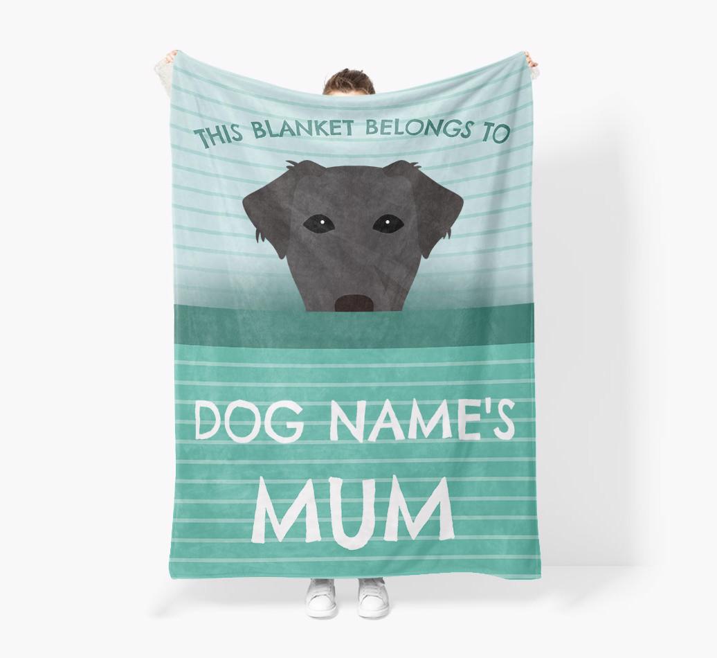 'This Blanket Belongs To...' - Personalized {breedFullName} Blanket: Premium Sherpa Fleece