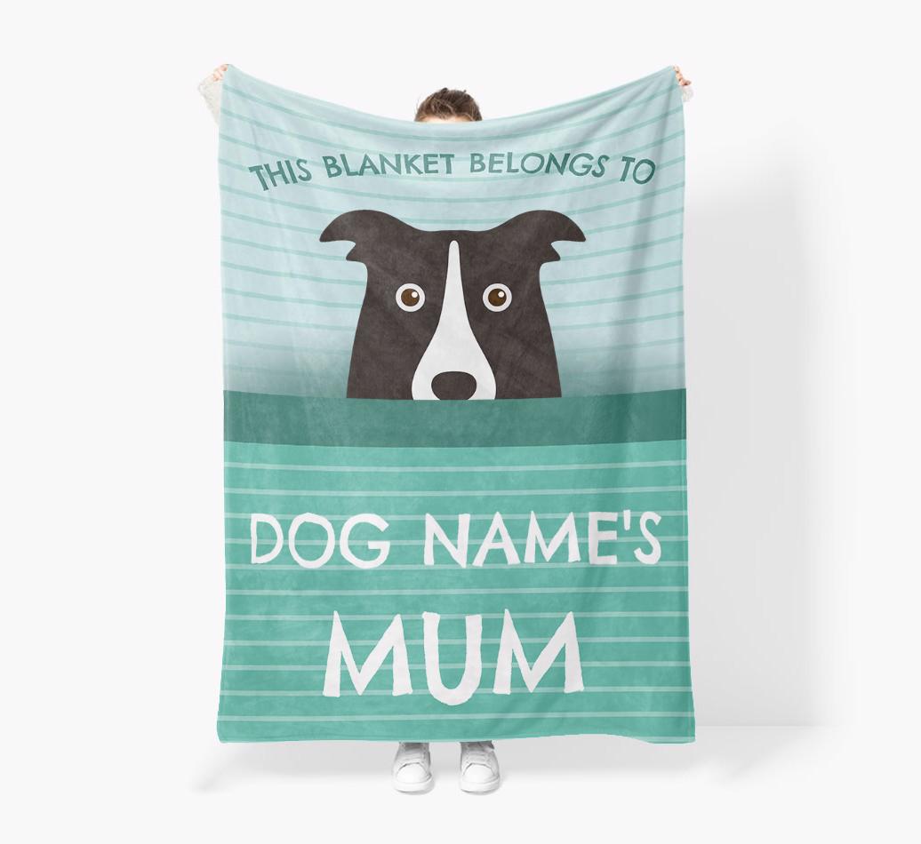 'This Blanket Belongs To...' - Personalized {breedFullName} Blanket: Premium Sherpa Fleece