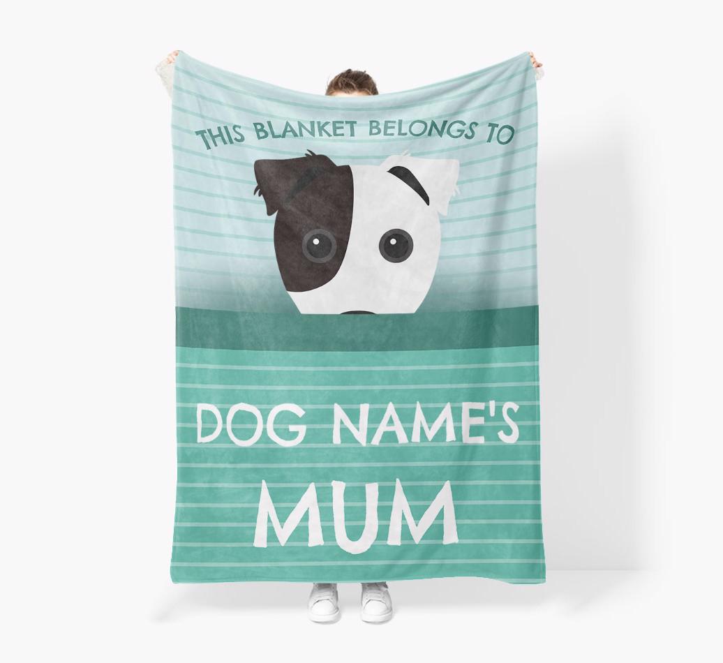 'This Blanket Belongs To...' - Personalized {breedFullName} Blanket: Premium Sherpa Fleece