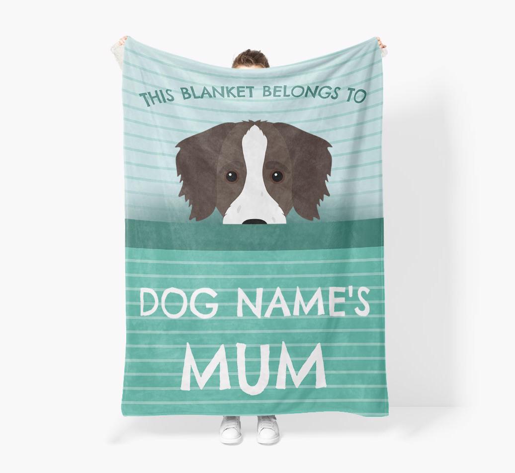 'This Blanket Belongs To...' - Personalized {breedFullName} Blanket: Premium Sherpa Fleece