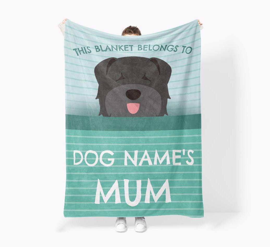 'This Blanket Belongs To...' - Personalized {breedFullName} Blanket: Premium Sherpa Fleece
