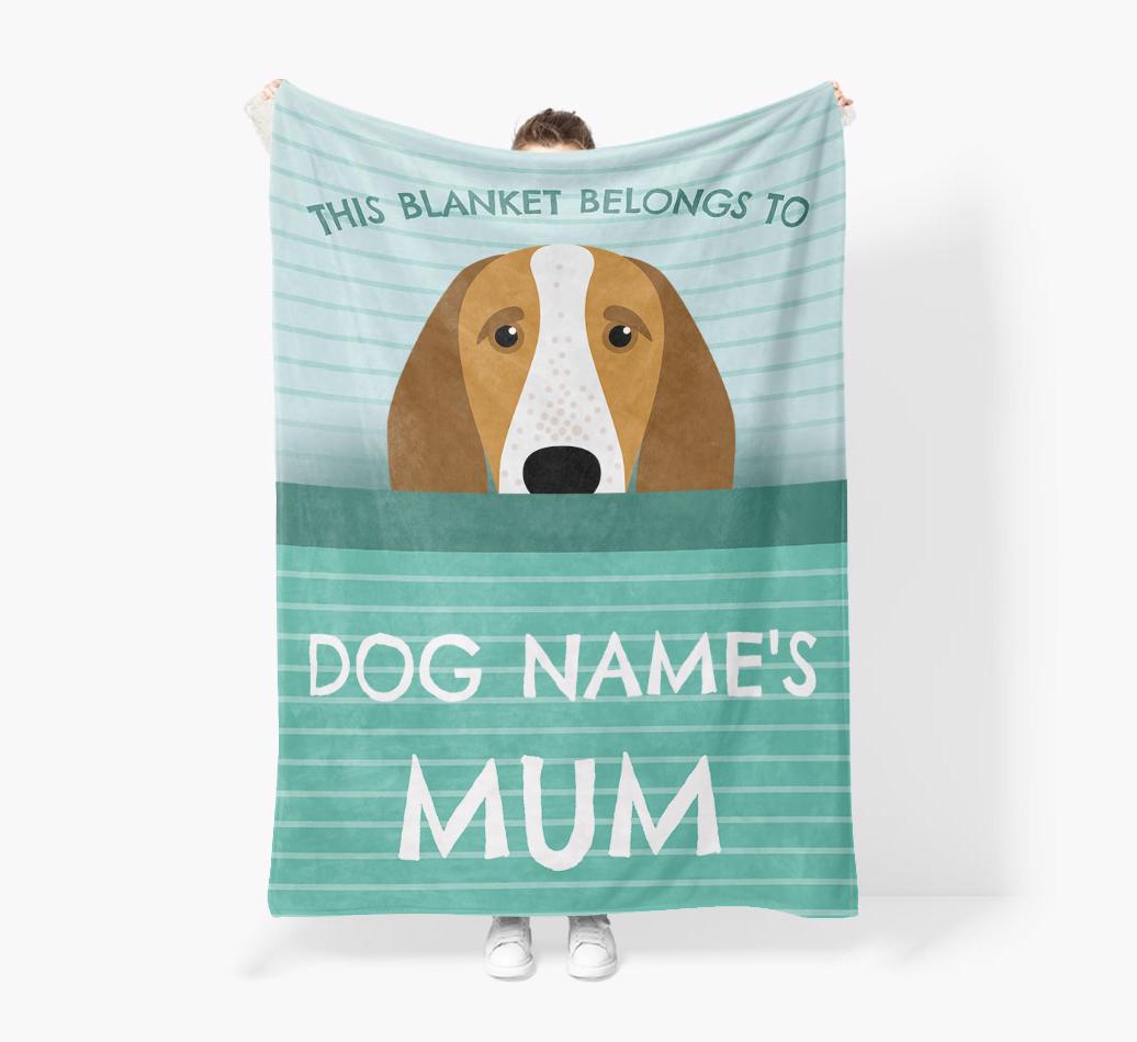 'This Blanket Belongs To...' - Personalized {breedFullName} Blanket: Premium Sherpa Fleece