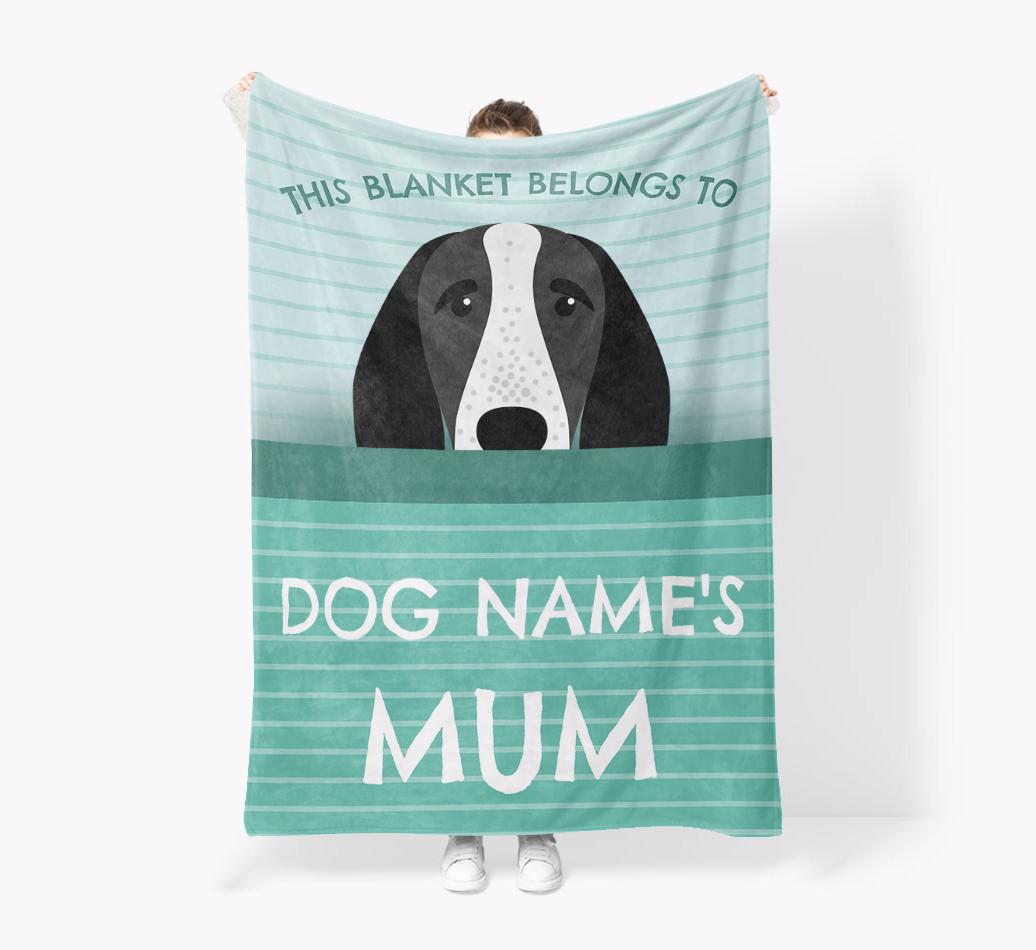 'This Blanket Belongs To...' - Personalized {breedFullName} Blanket: Premium Sherpa Fleece