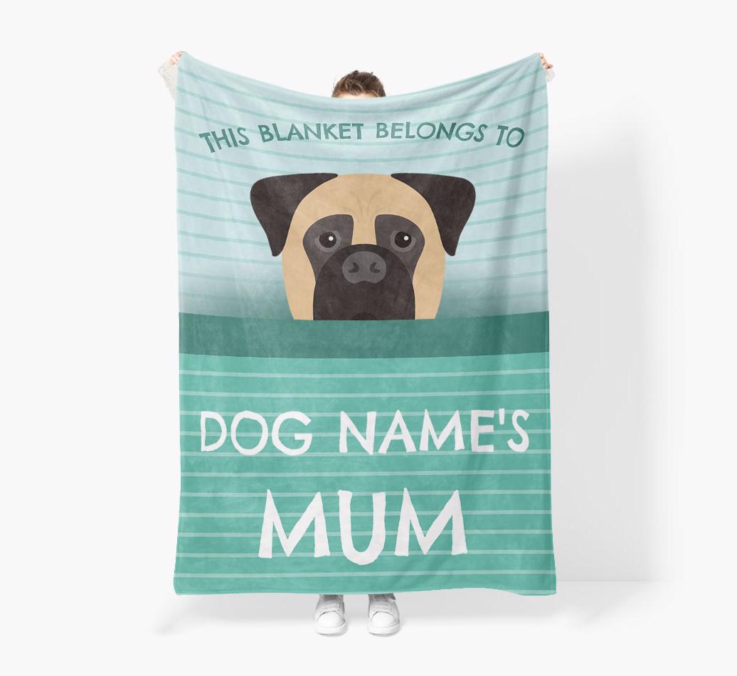 'This Blanket Belongs To...' - Personalized {breedFullName} Blanket: Premium Sherpa Fleece