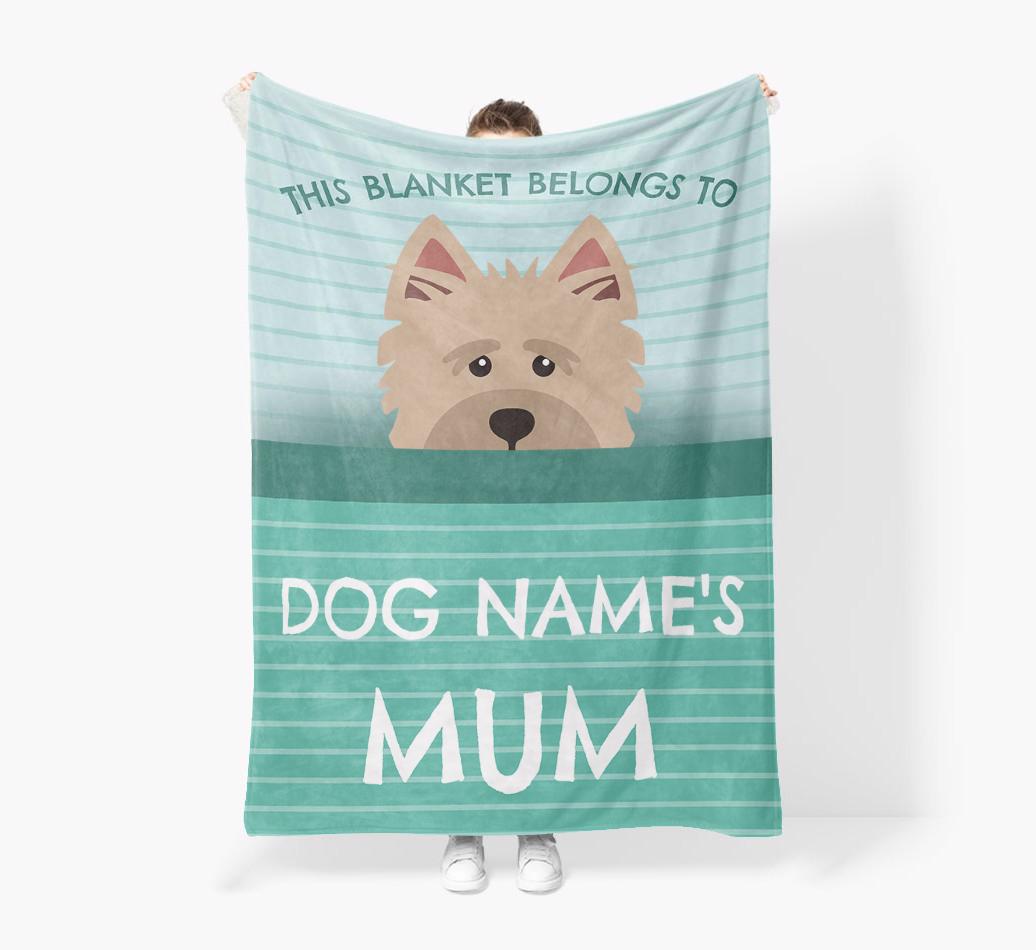 'This Blanket Belongs To...' - Personalized {breedFullName} Blanket: Premium Sherpa Fleece