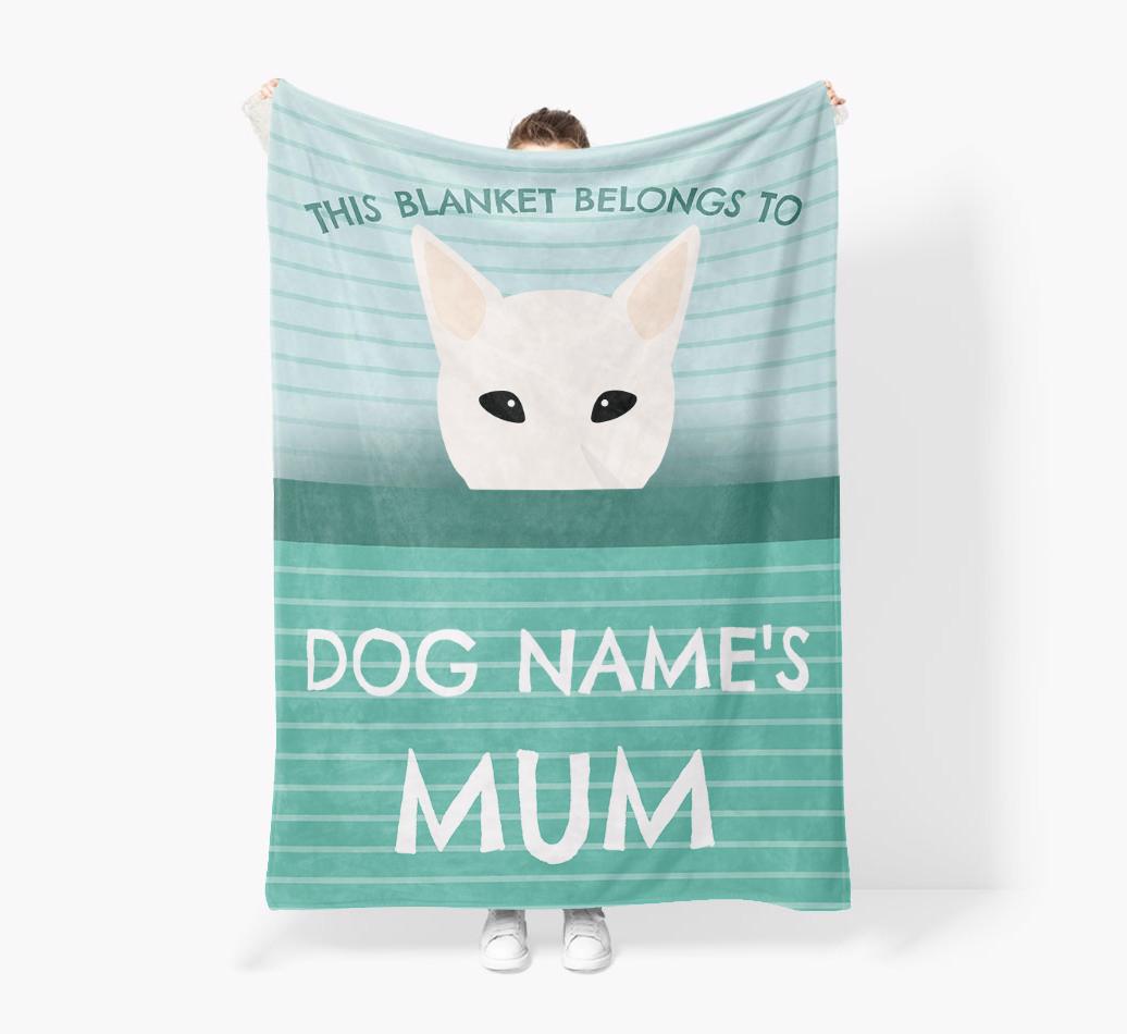 'This Blanket Belongs To...' - Personalized {breedFullName} Blanket: Premium Sherpa Fleece