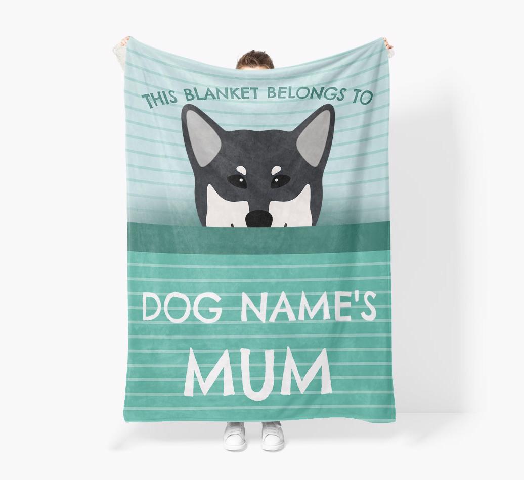 'This Blanket Belongs To...' - Personalized {breedFullName} Blanket: Premium Sherpa Fleece
