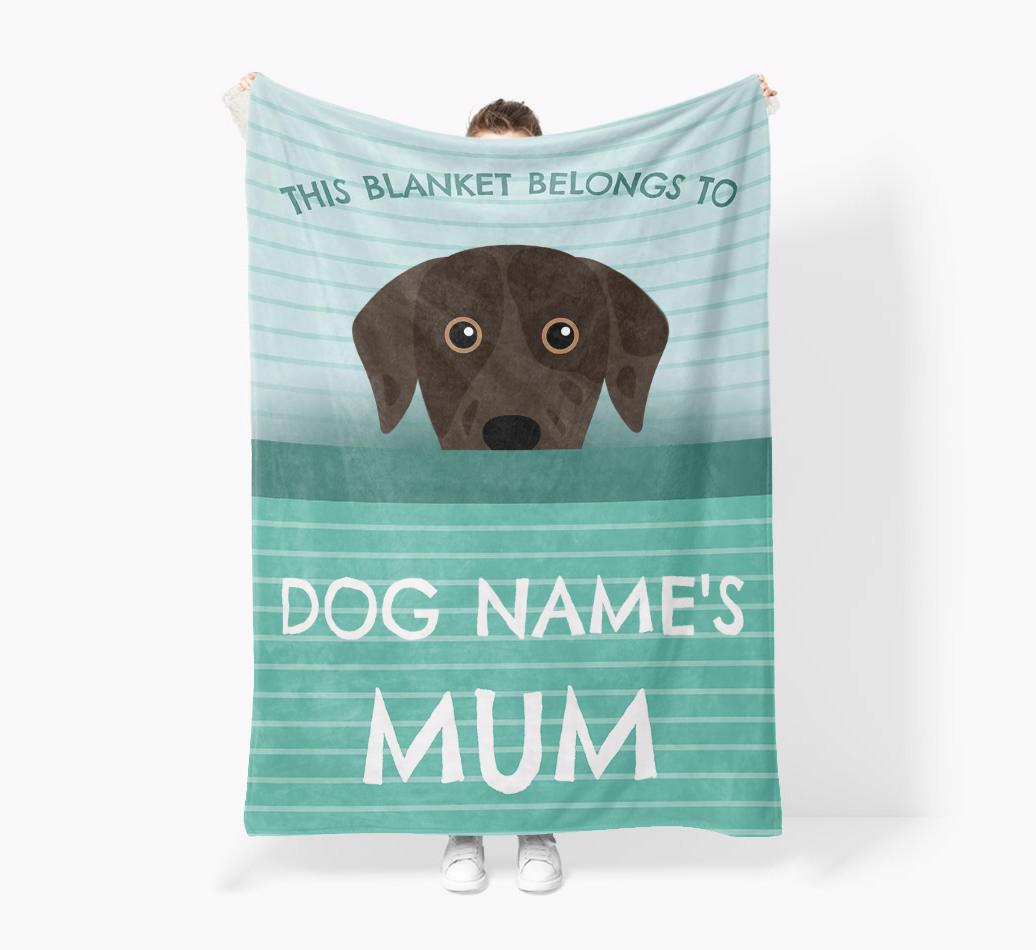 'This Blanket Belongs To...' - Personalized {breedFullName} Blanket: Premium Sherpa Fleece