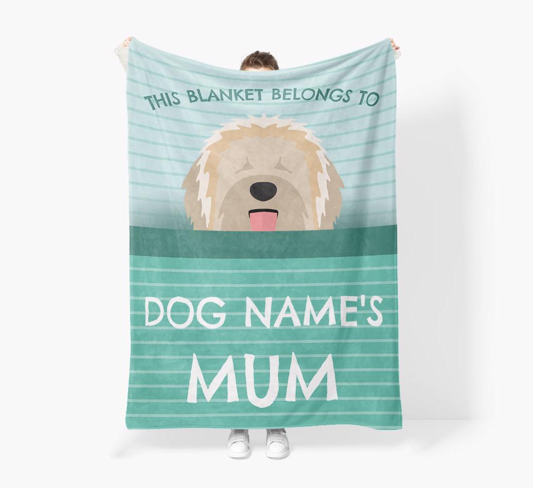 'This Blanket Belongs To...' - Personalized {breedFullName} Blanket: Premium Sherpa Fleece