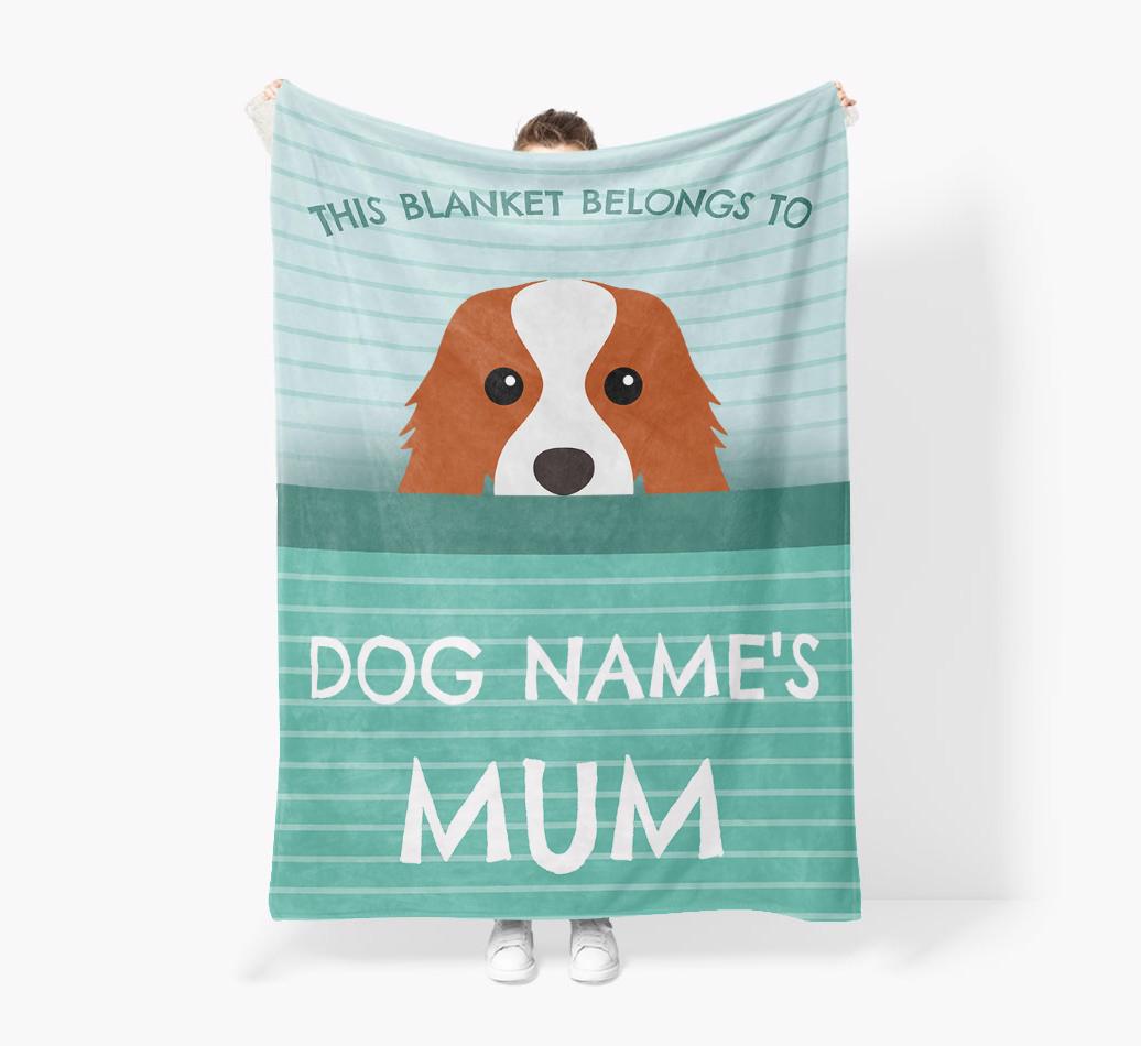 'This Blanket Belongs To...' - Personalized {breedFullName} Blanket: Premium Sherpa Fleece