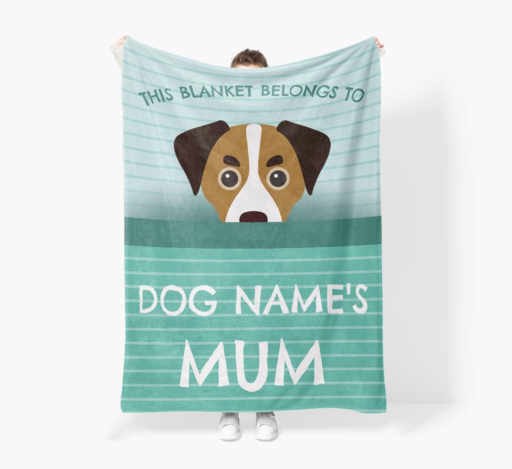 'This Blanket Belongs To...' - Personalized {breedFullName} Blanket: Premium Sherpa Fleece