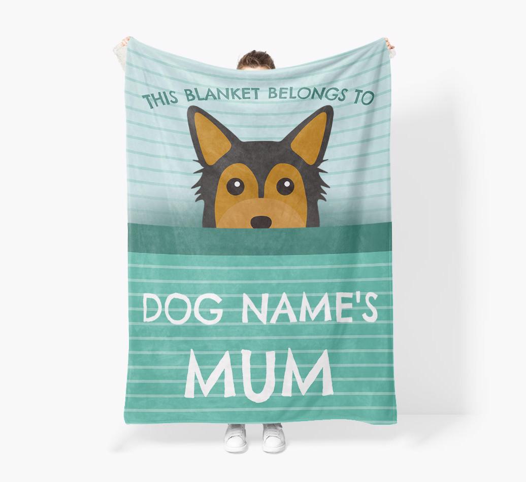 'This Blanket Belongs To...' - Personalized {breedFullName} Blanket: Premium Sherpa Fleece