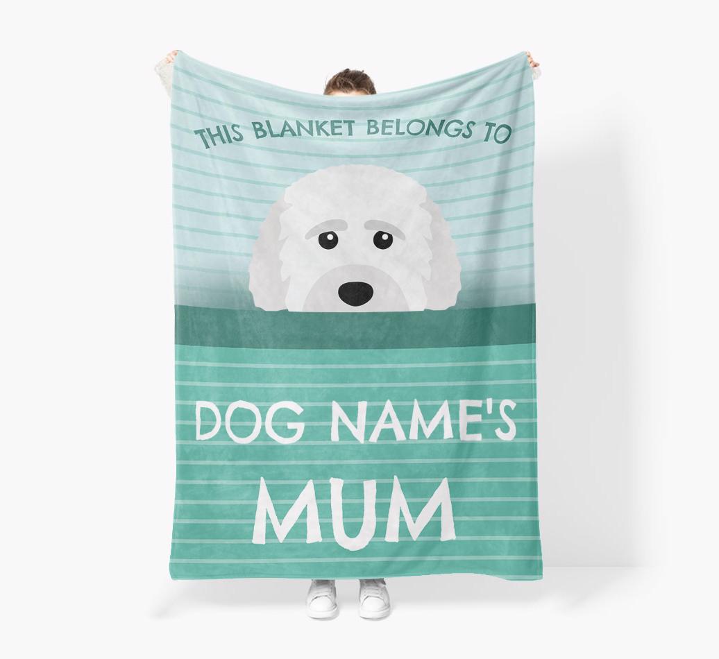 'This Blanket Belongs To...' - Personalized {breedFullName} Blanket: Premium Sherpa Fleece