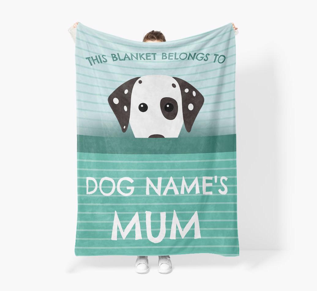 'This Blanket Belongs To...' - Personalised {breedFullName} Blanket: Premium Sherpa Fleece