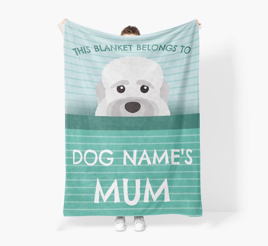 'This Blanket Belongs To...' - Personalized {breedFullName} Blanket: Premium Sherpa Fleece
