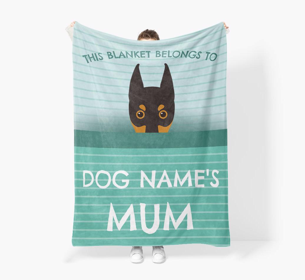 'This Blanket Belongs To...' - Personalized {breedFullName} Blanket: Premium Sherpa Fleece