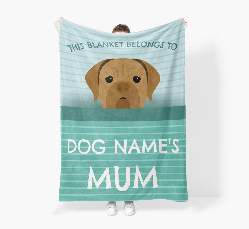 'This Blanket Belongs To...' - Personalized {breedFullName} Blanket: Premium Sherpa Fleece