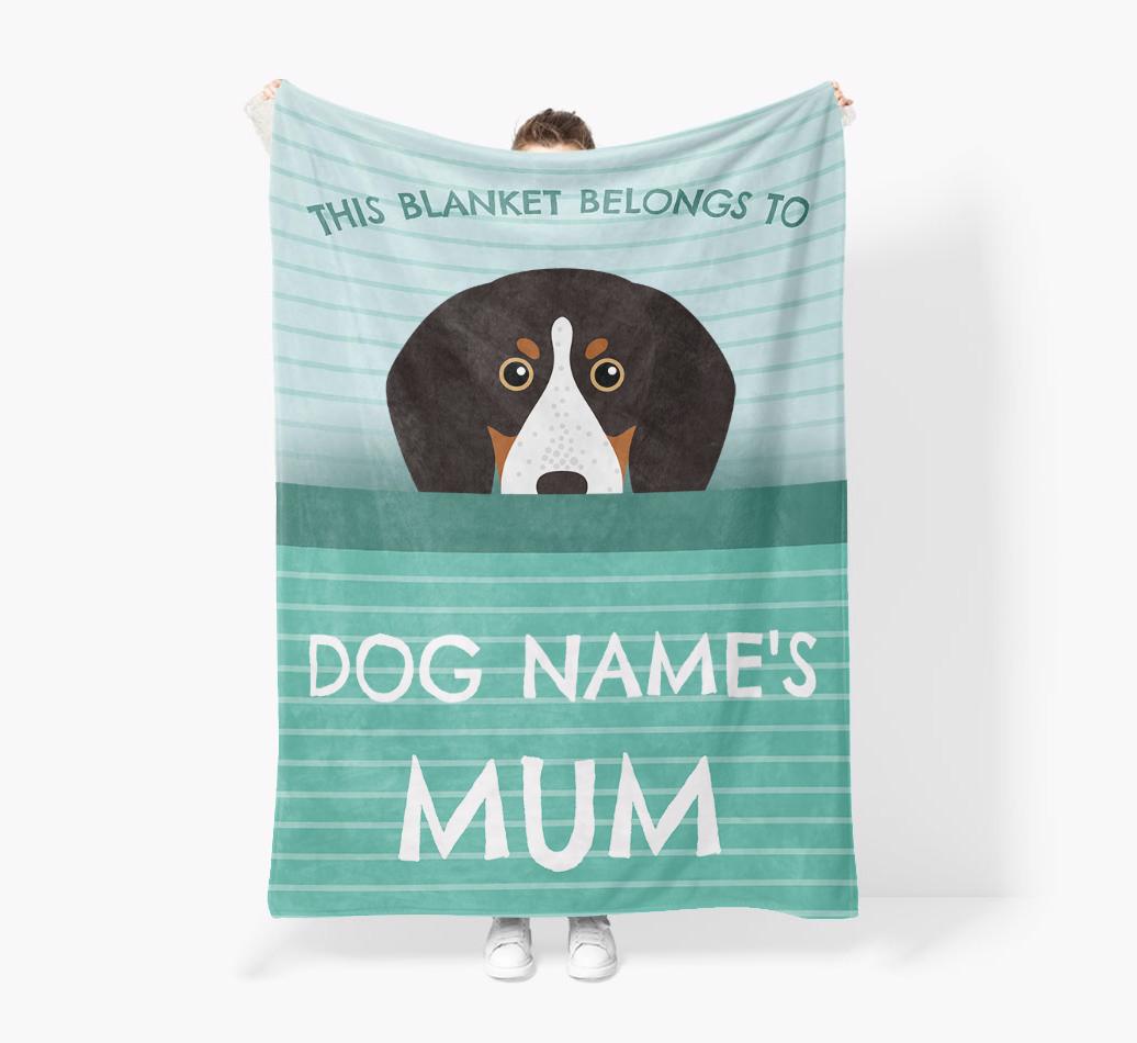 'This Blanket Belongs To...' - Personalized {breedFullName} Blanket: Premium Sherpa Fleece