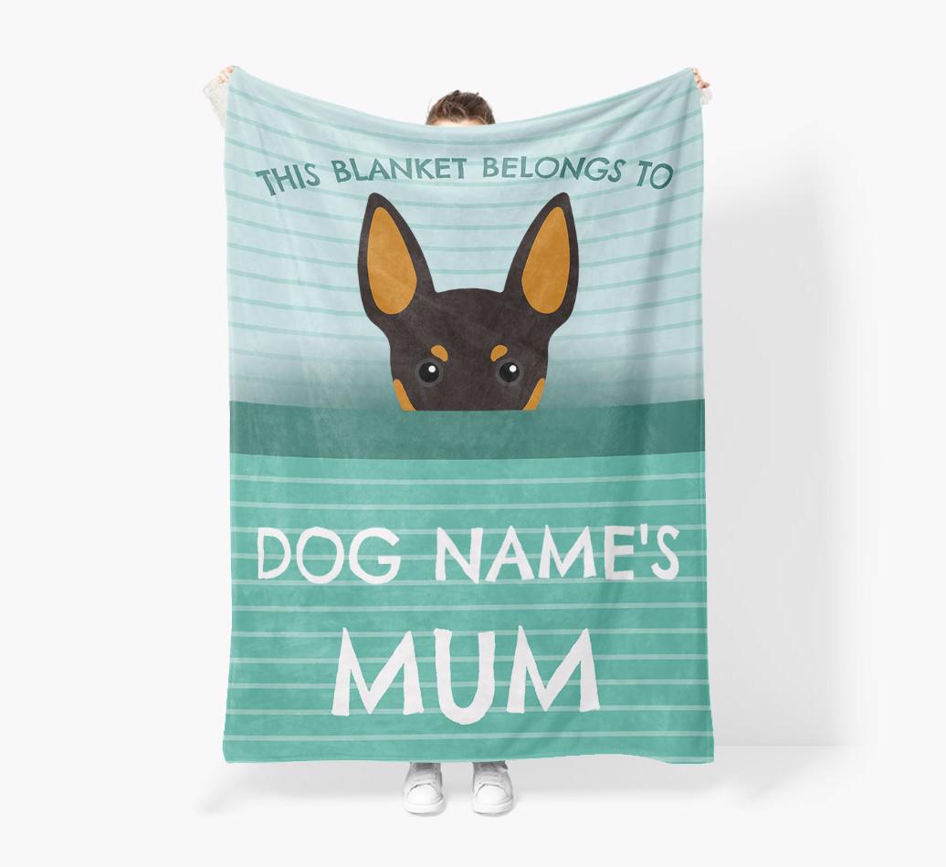 'This Blanket Belongs To...' - Personalized {breedFullName} Blanket: Premium Sherpa Fleece