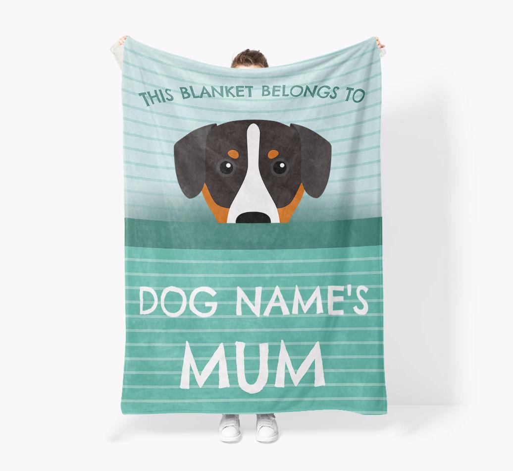 'This Blanket Belongs To...' - Personalized {breedFullName} Blanket: Premium Sherpa Fleece