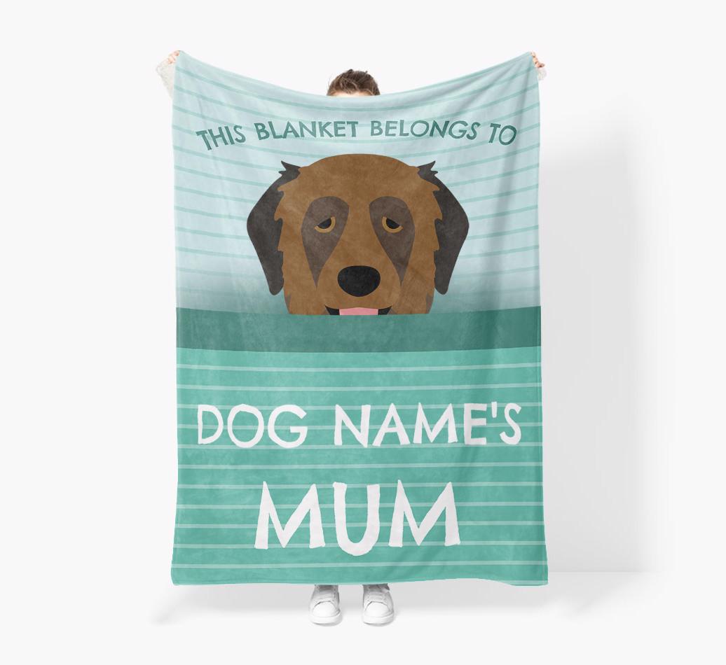 'This Blanket Belongs To...' - Personalized {breedFullName} Blanket: Premium Sherpa Fleece
