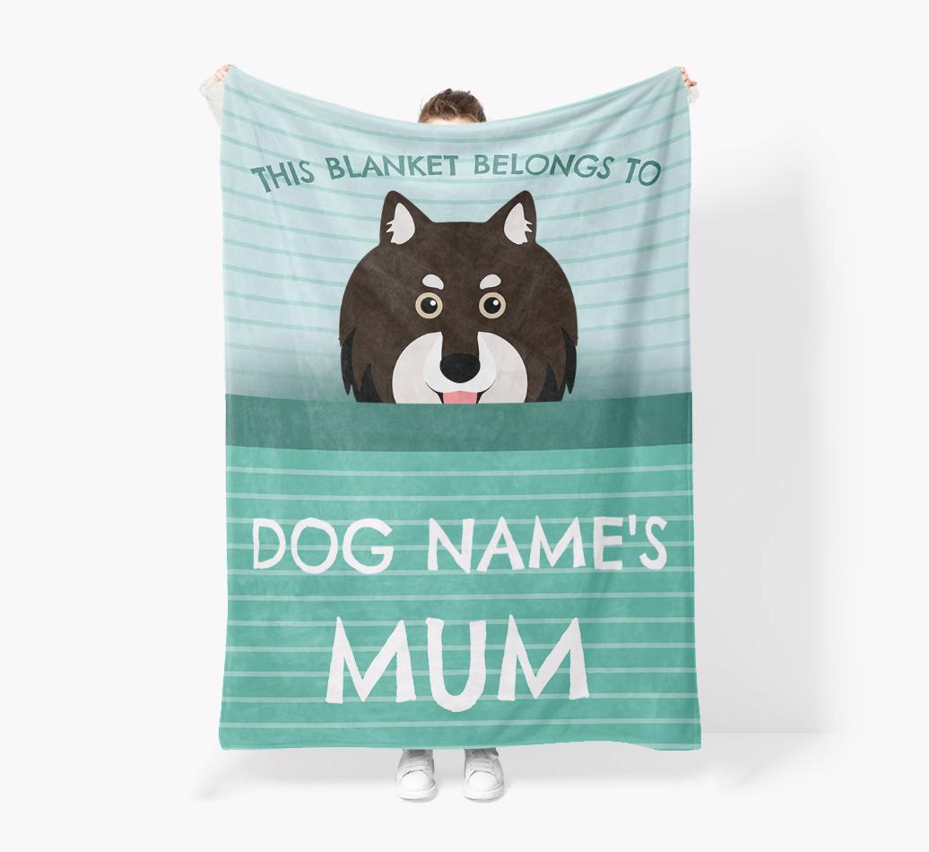 'This Blanket Belongs To...' - Personalized {breedFullName} Blanket: Premium Sherpa Fleece