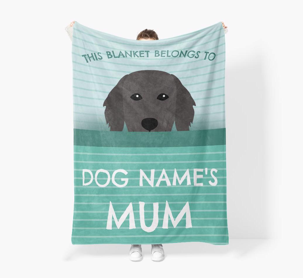 'This Blanket Belongs To...' - Personalized {breedFullName} Blanket: Premium Sherpa Fleece