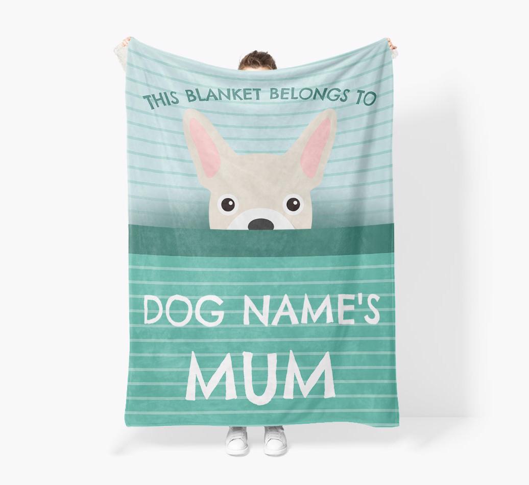 'This Blanket Belongs To...' - Personalized {breedFullName} Blanket: Premium Sherpa Fleece