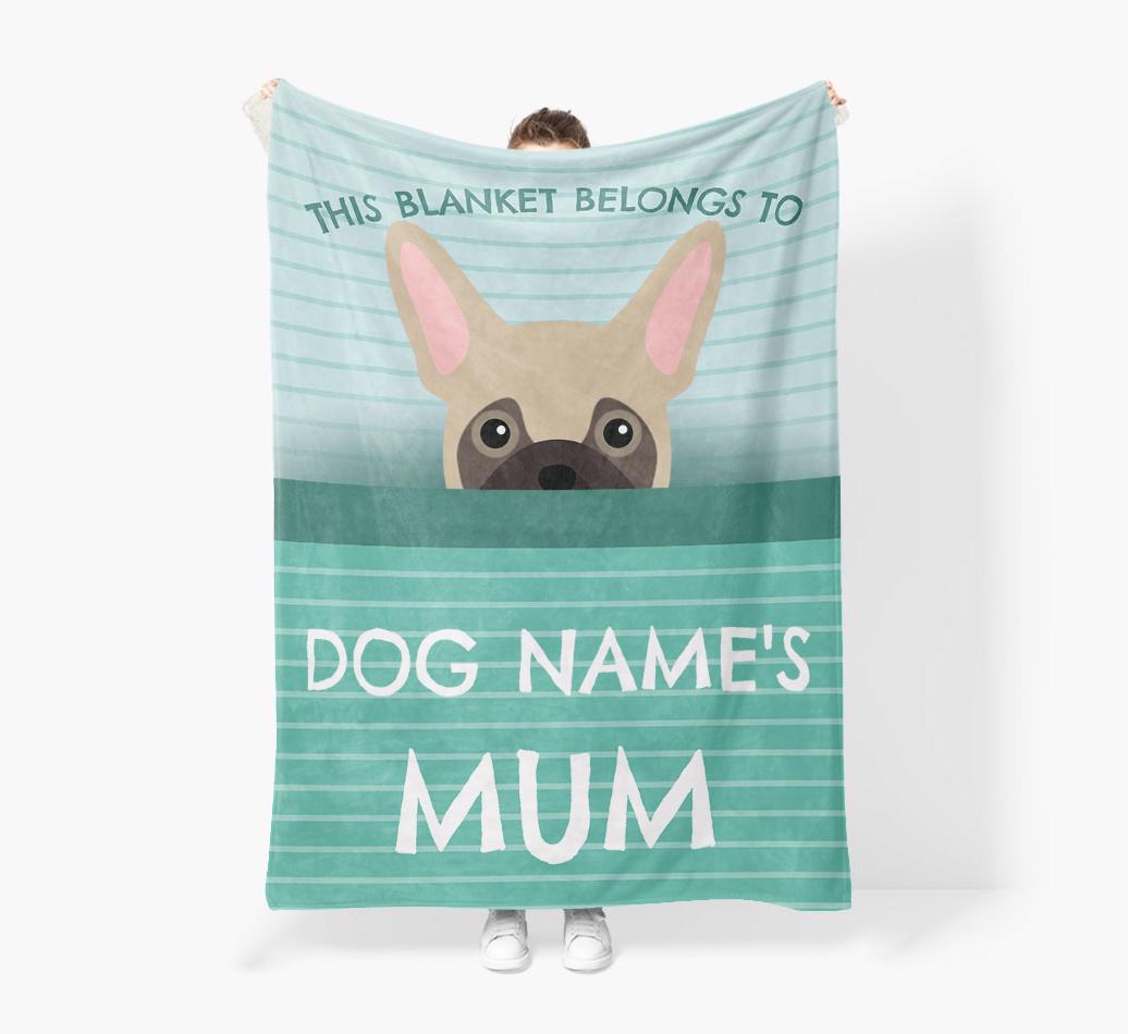 'This Blanket Belongs To...' - Personalized {breedFullName} Blanket: Premium Sherpa Fleece