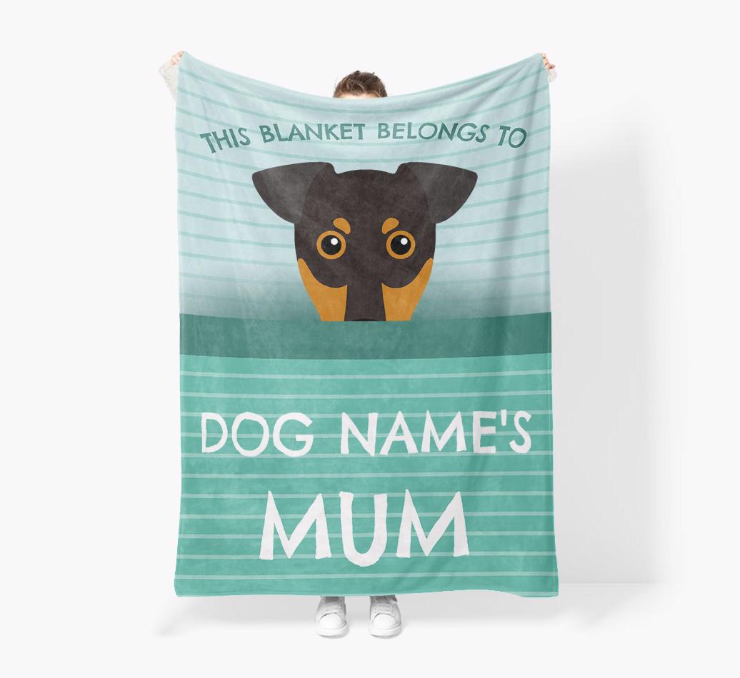 'This Blanket Belongs To...' - Personalized {breedFullName} Blanket: Premium Sherpa Fleece