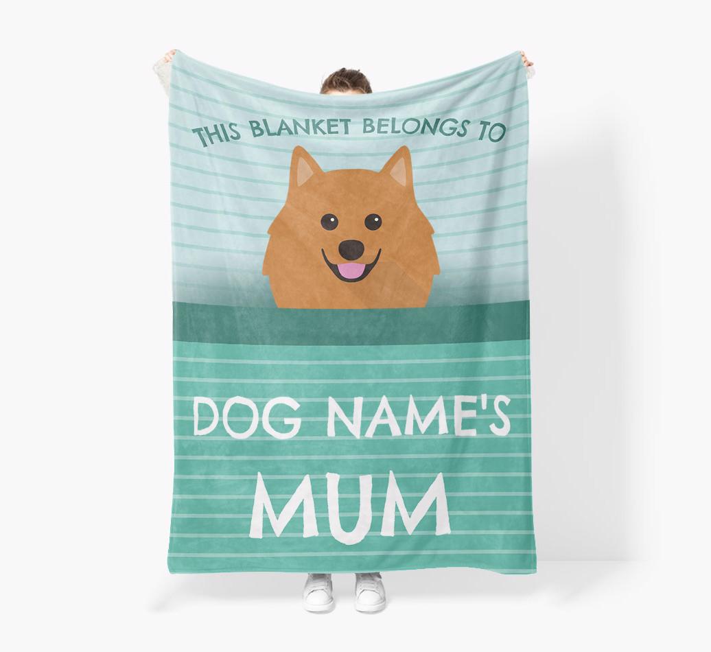 'This Blanket Belongs To...' - Personalized {breedFullName} Blanket: Premium Sherpa Fleece