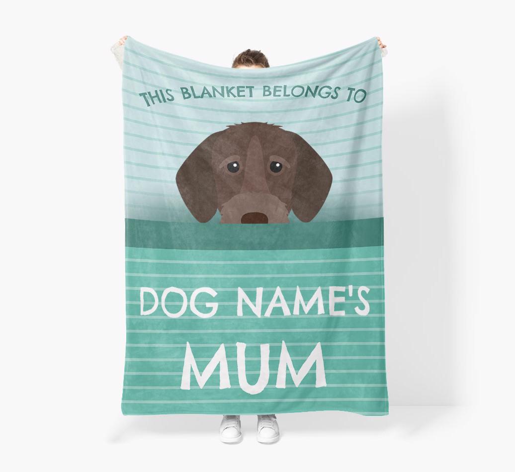 'This Blanket Belongs To...' - Personalized {breedFullName} Blanket: Premium Sherpa Fleece