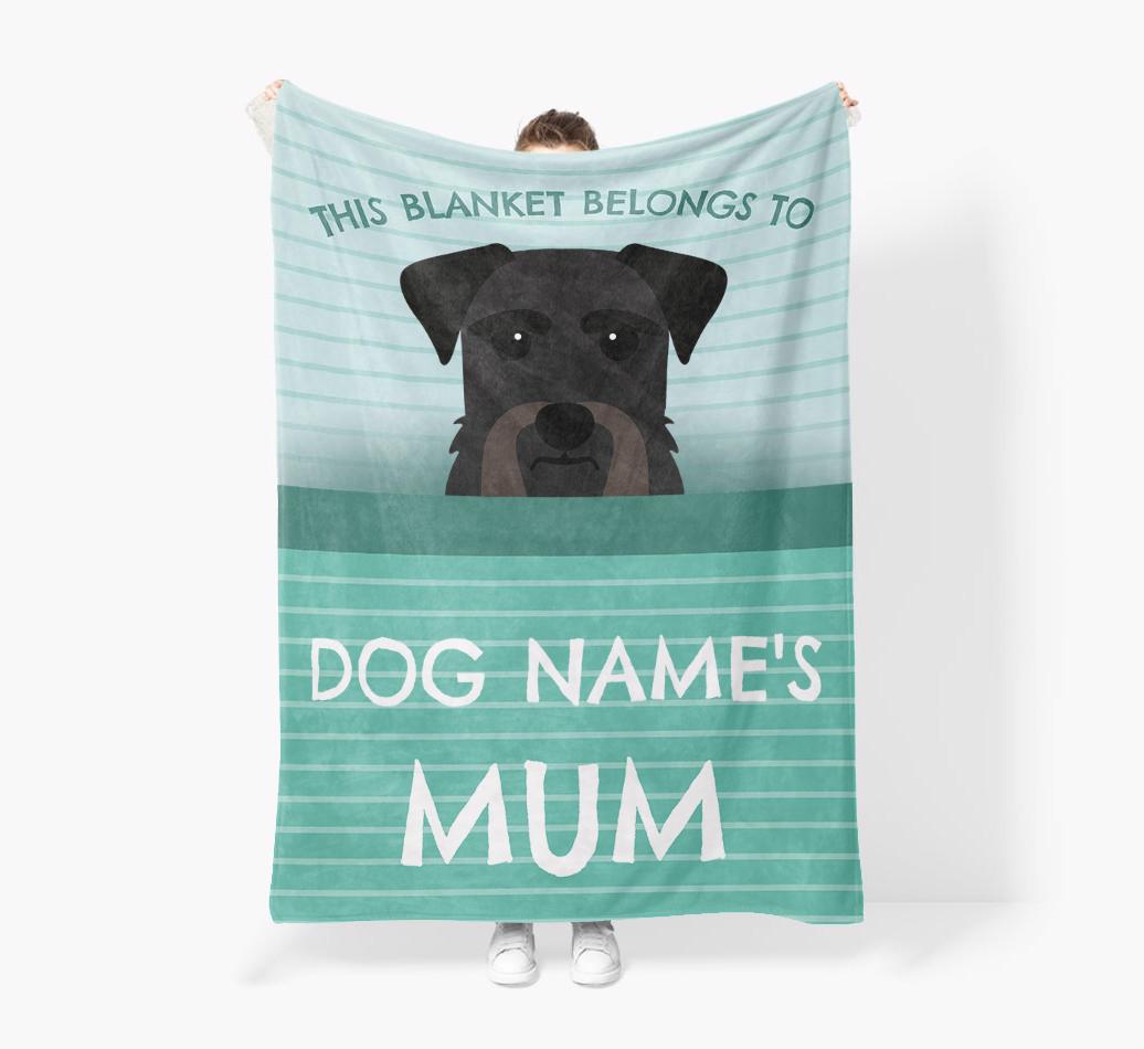 'This Blanket Belongs To...' - Personalized {breedFullName} Blanket: Premium Sherpa Fleece