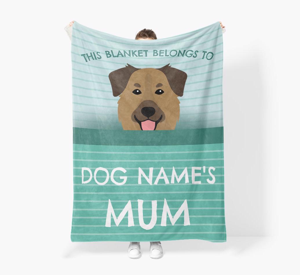 'This Blanket Belongs To...' - Personalized {breedFullName} Blanket: Premium Sherpa Fleece