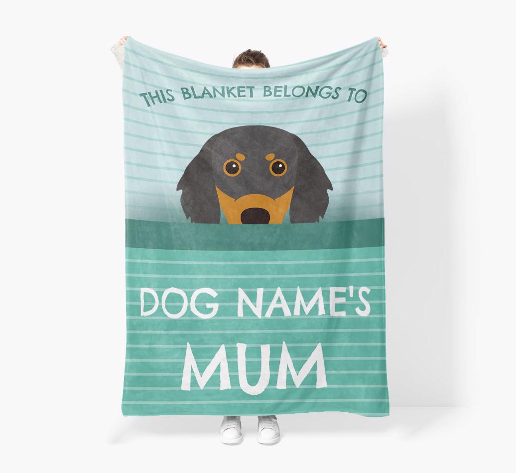 'This Blanket Belongs To...' - Personalized {breedFullName} Blanket: Premium Sherpa Fleece