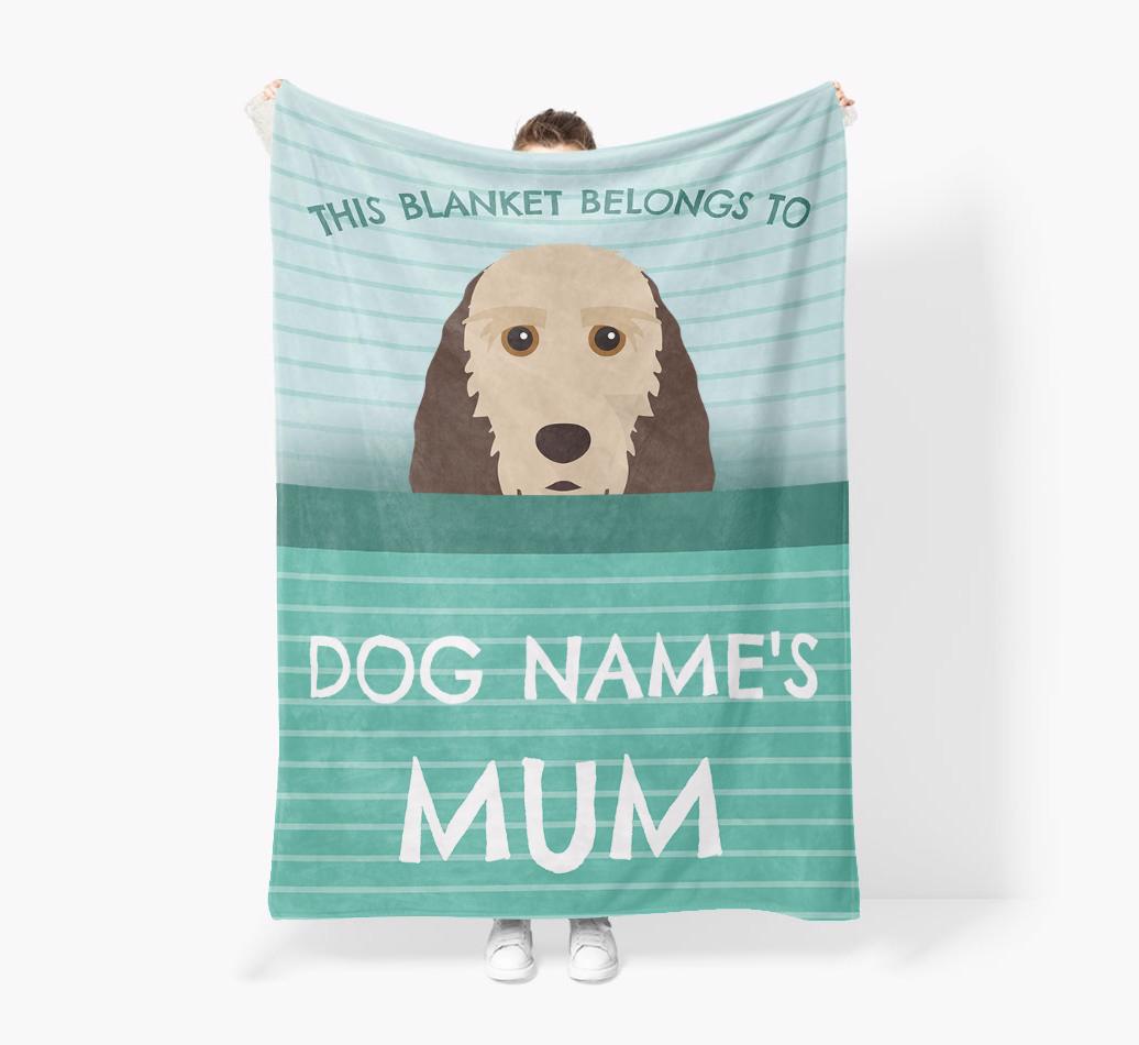 'This Blanket Belongs To...' - Personalized {breedFullName} Blanket: Premium Sherpa Fleece