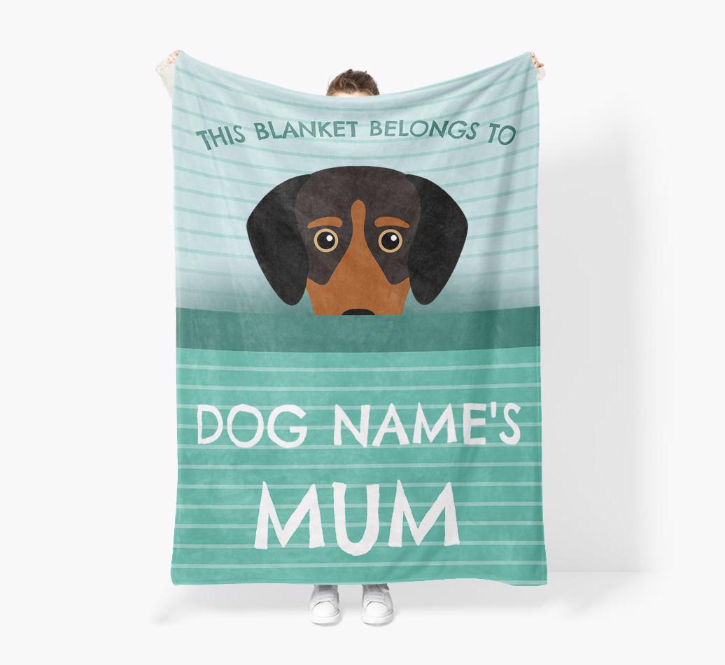 'This Blanket Belongs To...' - Personalized {breedFullName} Blanket: Premium Sherpa Fleece