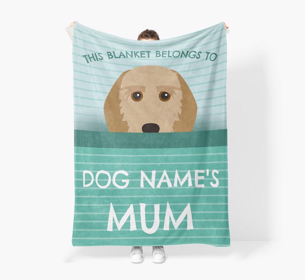'This Blanket Belongs To...' - Personalized {breedFullName} Blanket: Premium Sherpa Fleece