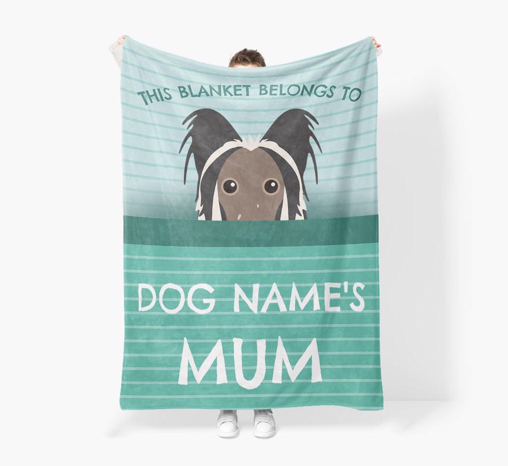 'This Blanket Belongs To...' - Personalized {breedFullName} Blanket: Premium Sherpa Fleece
